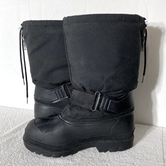 Vintage Kamik Black Limited Edition Embroidered Insulated Winter Boots 9 - Picture 9 of 13